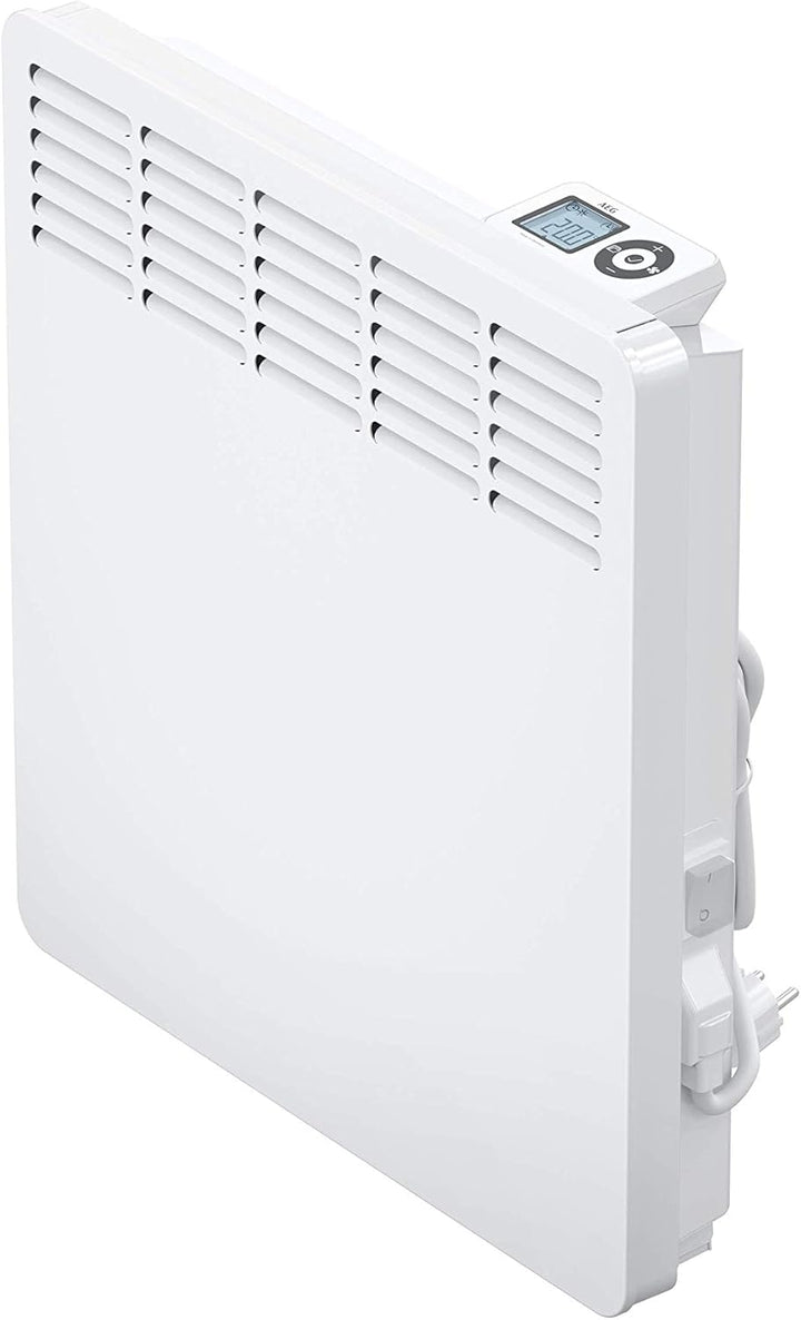 AEG Wandkonvektor WKL 1005, Elektroheizung energiesparend, 1000 W für ca. 12 m², LCD-Display, Wochen