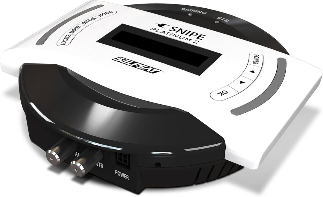 Selfsat Snipe Platinum 2 - Twin - Vollautomatische Satellitenantenne, Campingantenne mit BT Fernbedi