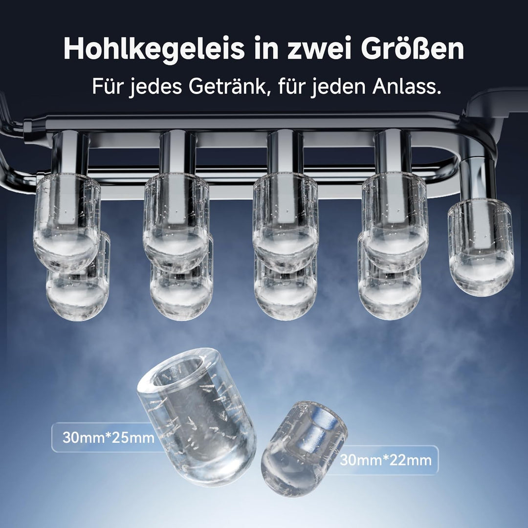 dreame Aura Eiswürfelmaschinen mit 6-Minuten-Schnelleisproduktion, isoliertem Wassertank und Eisbehä