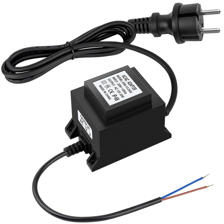 Karyoosi LED Trafo 12V Netzteil AC/AC 30W 2.5A, Aussen Stecker Netzteil Transformator IP68 für LED-B