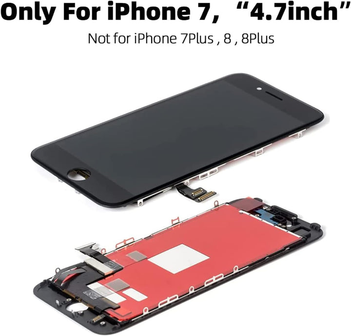 EFaith für iPhone 7 Display LCD 4,7 Zoll Ersatz Bildschirm Volle HD Touchscreen-Digitizer Rahmen, Er