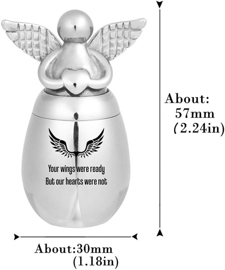 Urn-01 Urnen-01 "Your Wings were Ready, But My Heart Was Not – Kleine Andenken-Urnen für Menschen/Ha