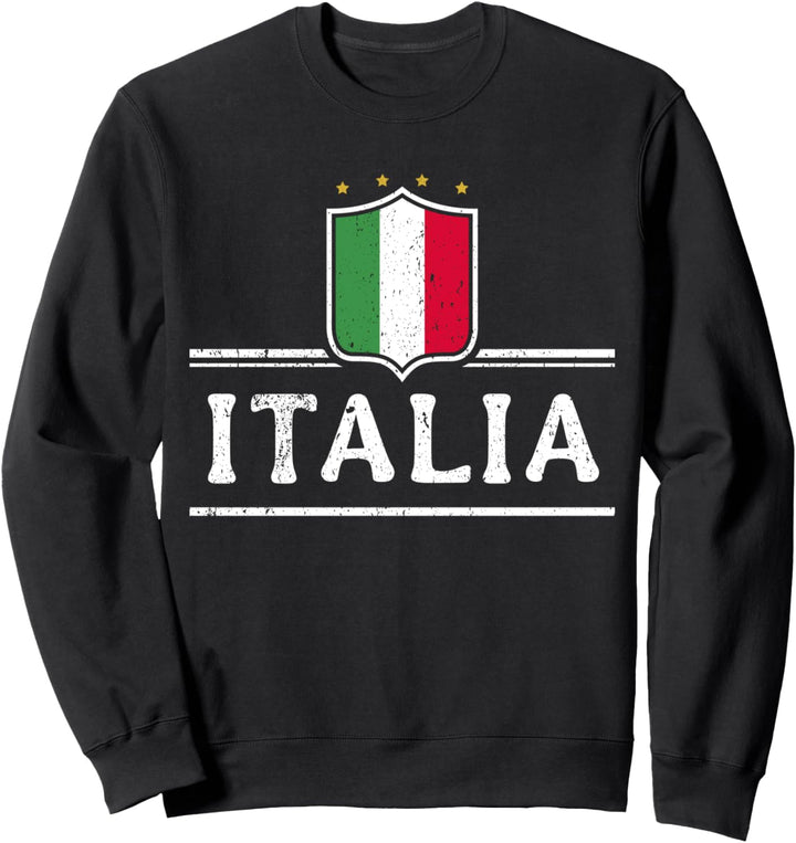 ITALIA Italienische Flagge Fussball Italien Fan Sweatshirt