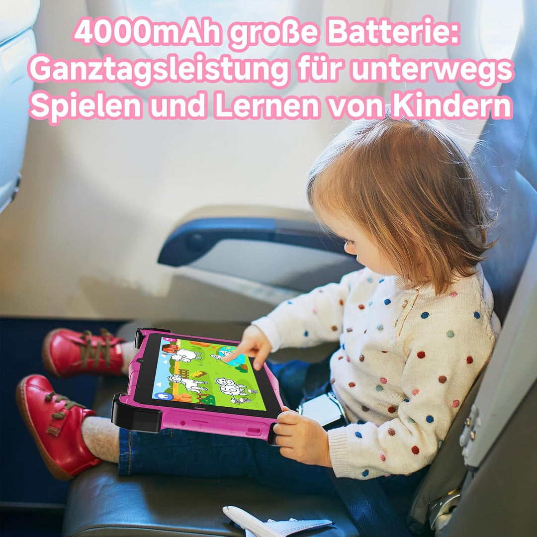 EagleSoar Kinder Tablet 7 Zoll Android 15, Tablet Kinder mit 10GB RAM+64GB ROM+TF 1TB, Kindersicheru