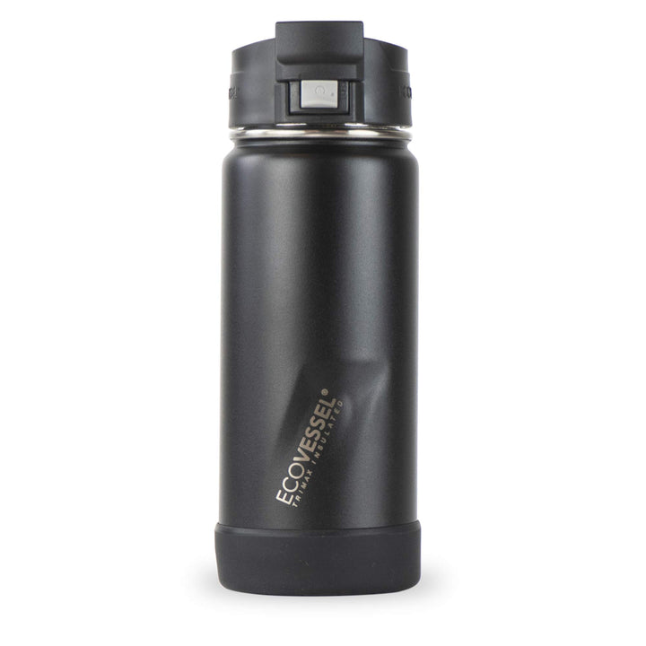 Eco Vessel Unisex-Adult Perk Trinkflasche 473 ml Black Shadow, 473 ml Black Shadow
