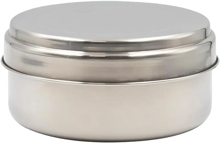 Batería acero inox. 17 cm. con funda, juego de cubiertos, vaso acero y mango