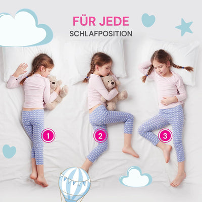 VITAPUR MemoDream Junior Kid's Kissen, Memory-Schaum, hypoallergen, weich, waschbar, Zertifiziert na