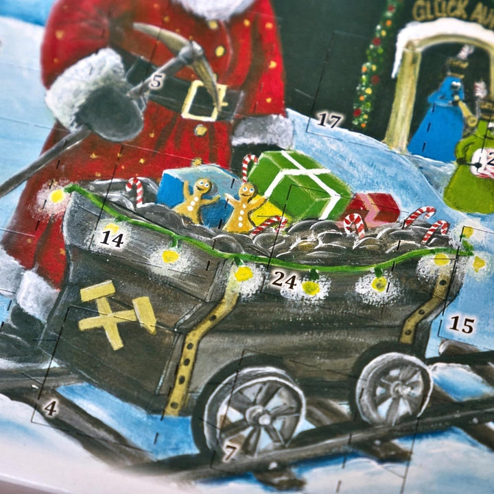 Crottendorfer Adventskalender - 24 Düfte - Hochformat (21x30cm) - Crottendorfer Räucherkerzen für We