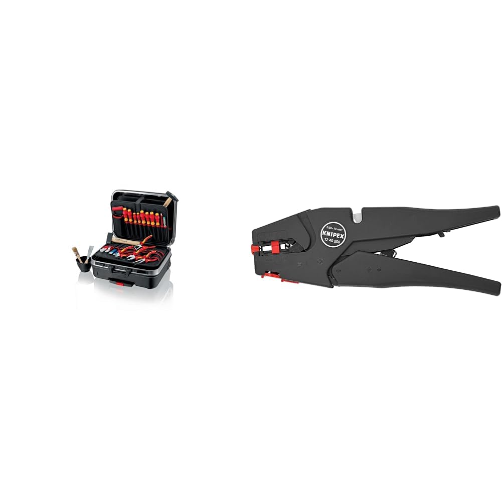 KNIPEX 00 21 06 HL S Werkzeugkoffer "BIG Basic Move" Elektro Werkzeug-Trolley | Rollkoffer &amp; Selbste