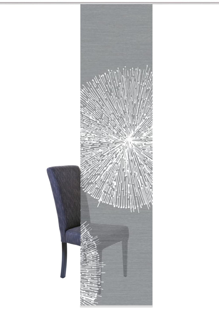 VISION S 84559 | Schiebegardine CRESTON III | halb-transparenter Stoff in Bambus-Optik | 260x60 cm |