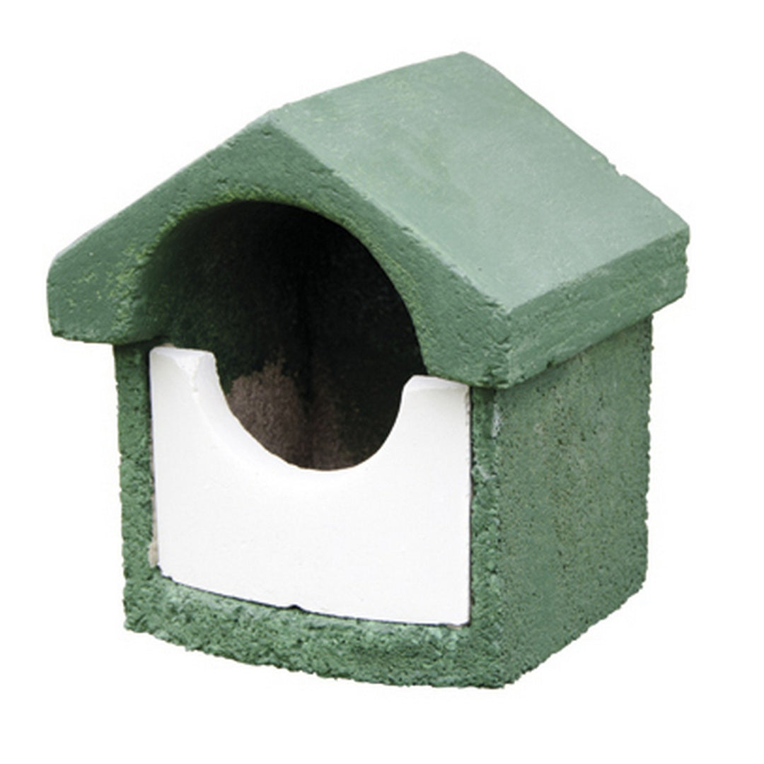 Erdtmanns 905960119 Nistkasten Holzbeton klein Halbhöhlenbrüter grün