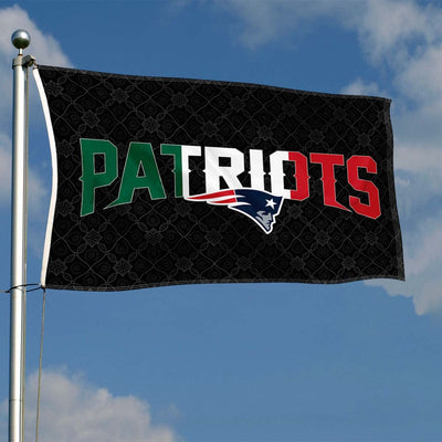 New England Patriots Mexiko mexikanische Farben Flagge für den Innen- und Aussenbereich, 90 x 150 cm