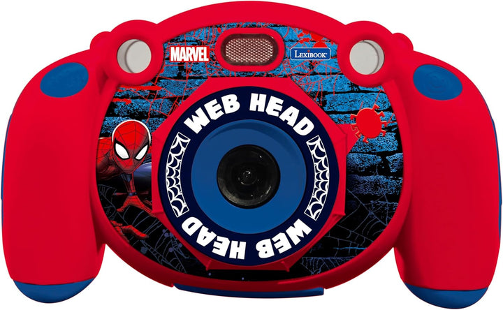 Lexibook DJ080SP Spiderman-Kinder-Digitalkamera mit Foto-und Videofunktion, Spiele, Rot/blau Spider-
