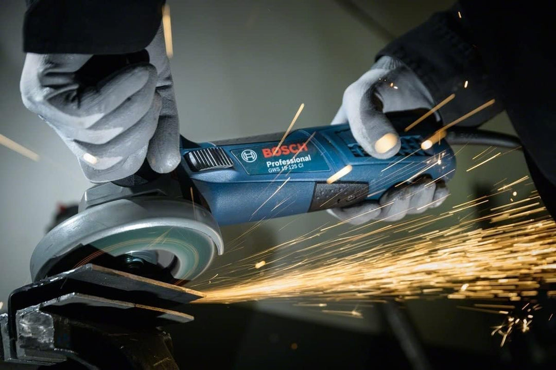 Bosch Professional Winkelschleifer GWS 19-125 CI (Scheiben-Ø 125 mm, Nenneingangsleistung 1.900 W, i