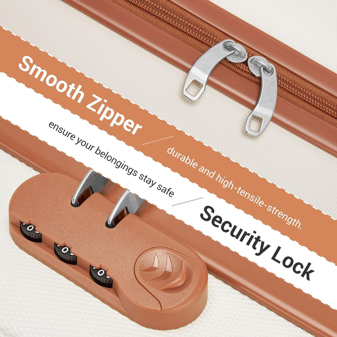 KONO Kleiner Koffer Handgepäck Hartschalenkoffer für Easyjet Handgepäck 45x36x20 cm, Leicht Reisekof