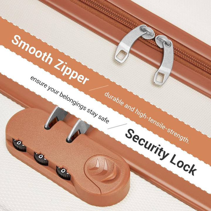 KONO Kleiner Koffer Handgepäck Hartschalenkoffer für Easyjet Handgepäck 45x36x20 cm, Leicht Reisekof