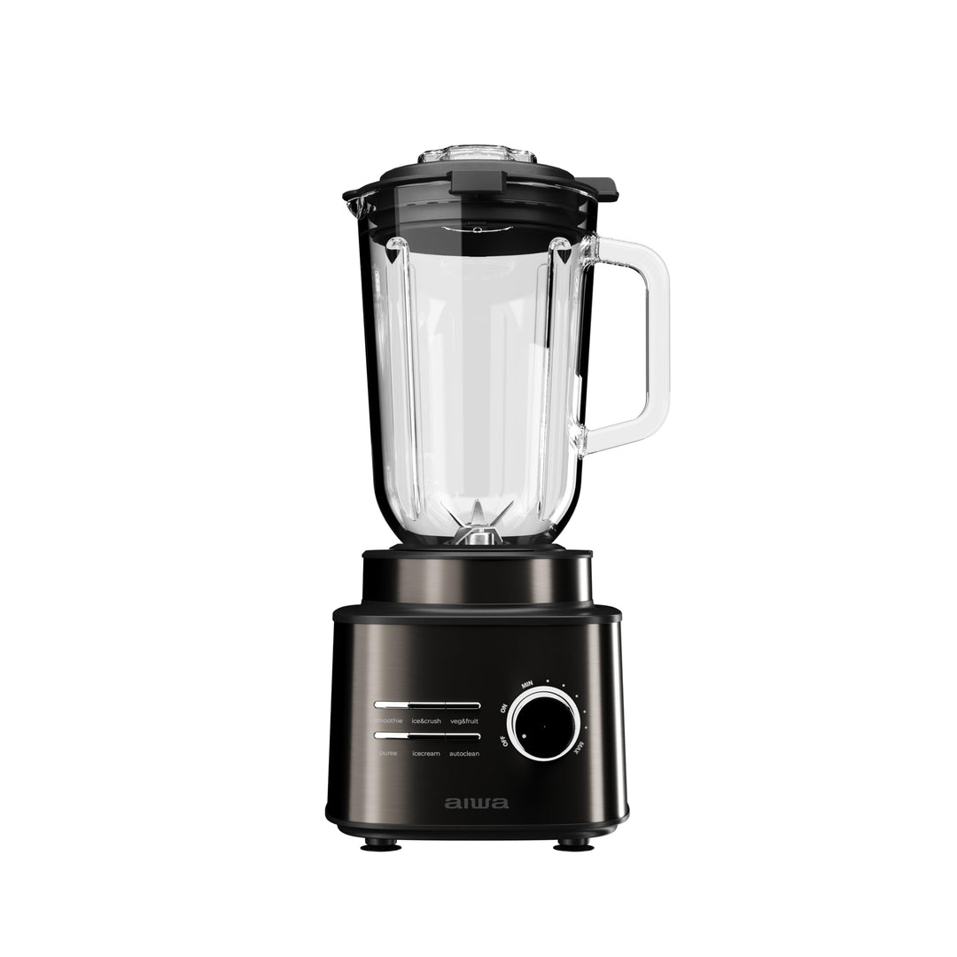 Aiwa Saberu 2500 ATB‑2500 Standmixer, 2500 W, Glaskanne 1,5 l, 6 Programme, Geschwindigkeitsregelung