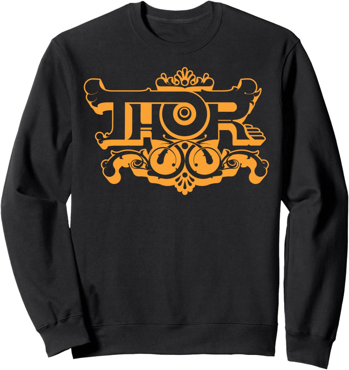 Marvel Thor Retro Bubble Text Logo Sweatshirt