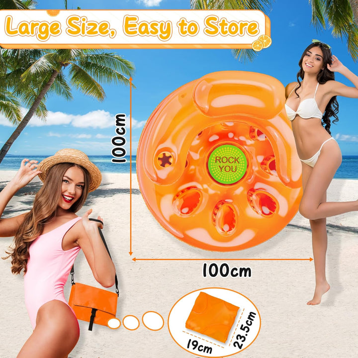 COOLJOYA Wasserhängematte Aufblasbares Schwimmbett Pool Lounger Floats Luftmatratze Pool Schwimmende