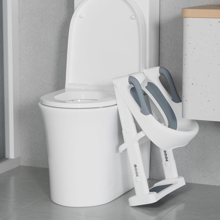 DEANIC Toilettensitz Kinder mit Treppe, Töpfchen mit Leiter &PU Gepolstert, Toilettenaufsatz für Kin
