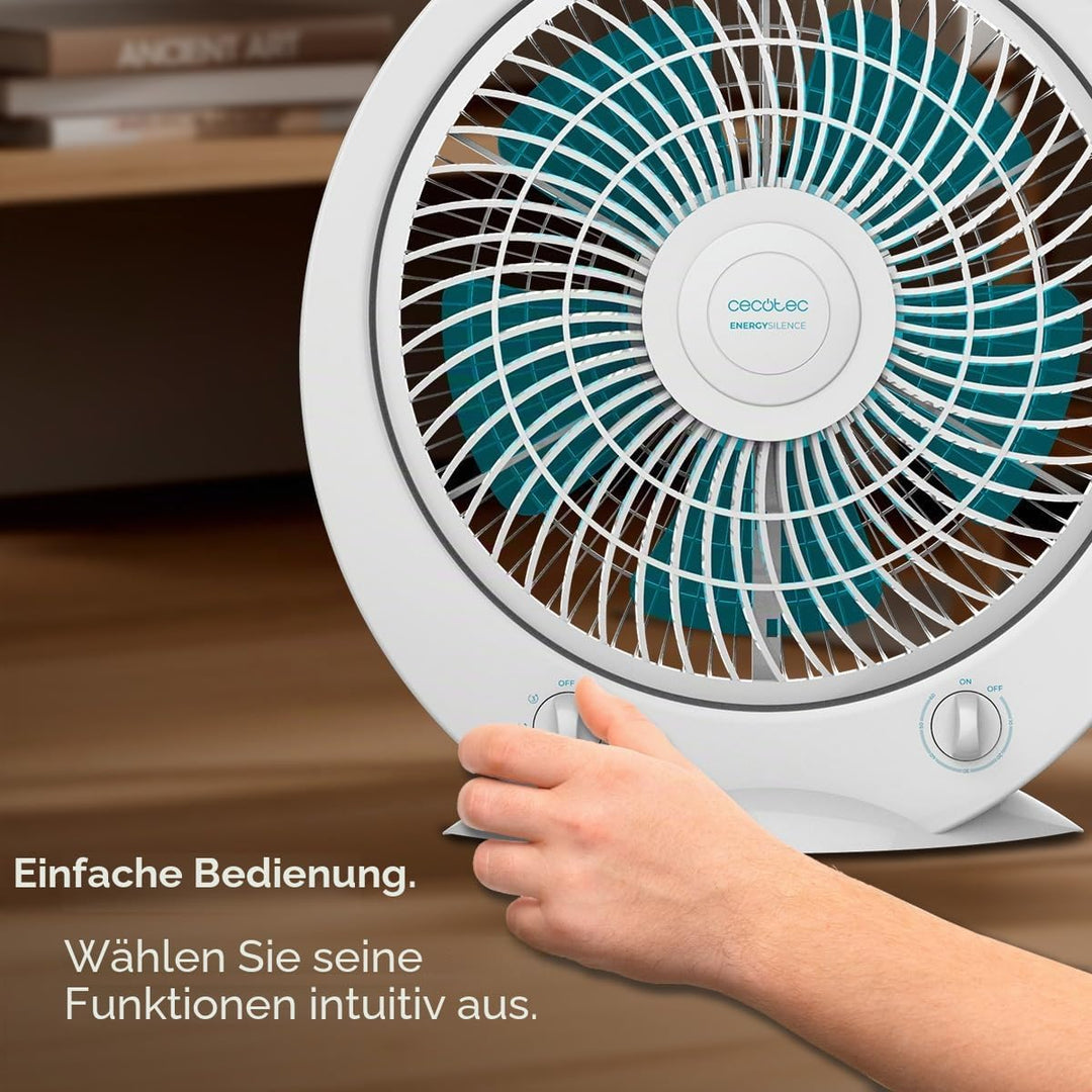 Cecotec - Fussbodenventilatoren EnergySilence 4500 Power Box 45 W, 12 Zoll Durchmesser, 3 Geschwindi