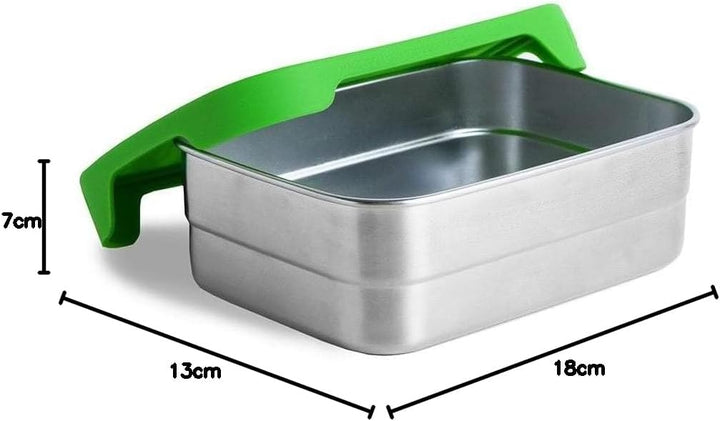 ECOlunchbox Blue Water Bento | Splash Box XL, Grosse Edelstahldose mit Silikondeckel | Lunchbox | Br