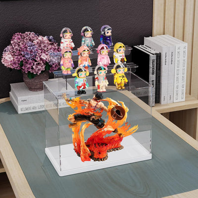Nynelly Funko Pop Vitrine, 3 Ebenen, Acryl, transparent, Funko Pop Präsentationsbox, Anti-Schmutzvit