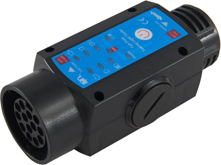 kitletsuit Anhänger Prüfgerät 13 Polig 2-in-1 aufladbare Licht Beleuchtung Prüfgerät Anhängersteckdo