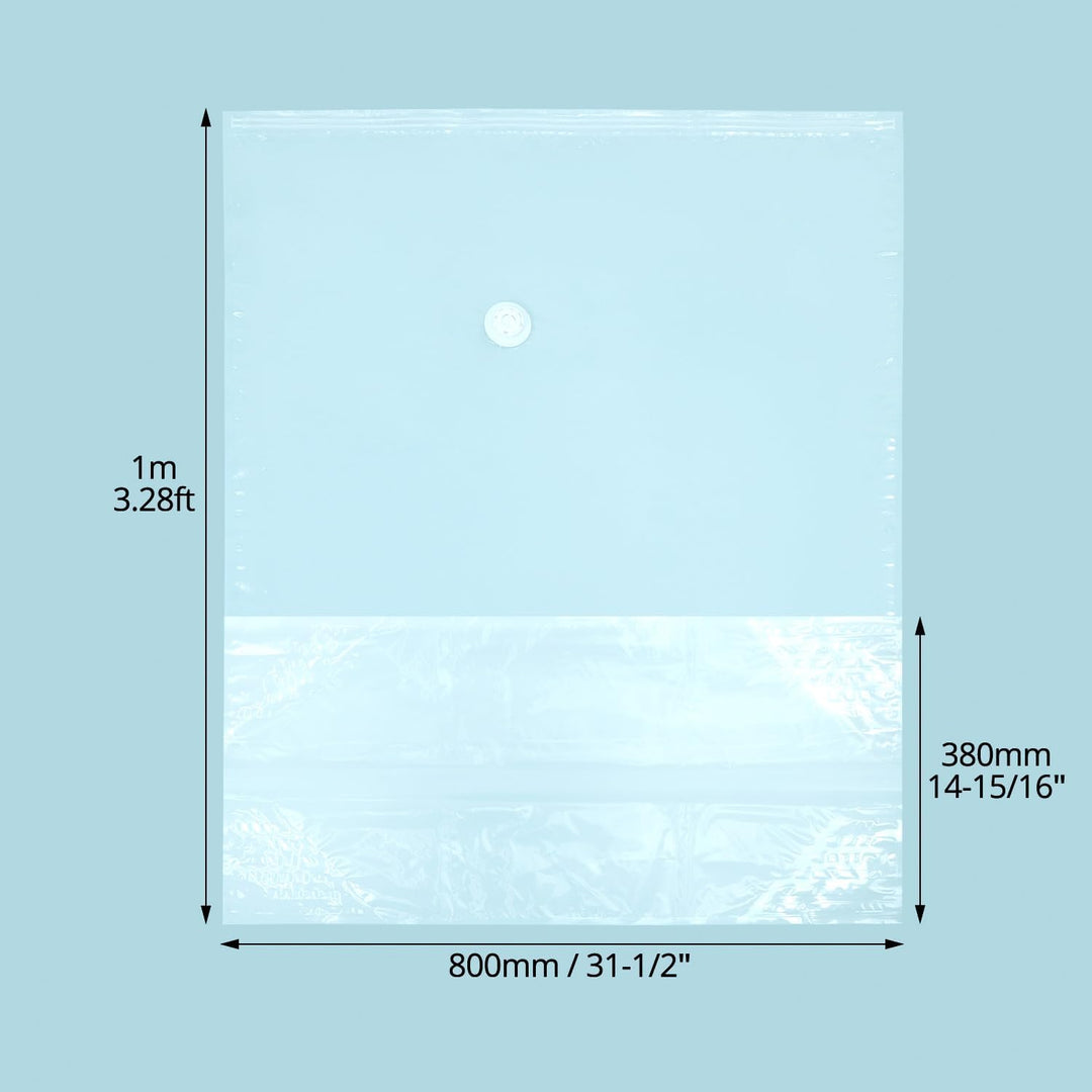 QWORK® 4 Stück Würfel Vakuumbeutel, 80x100x38 cm Extra Grosse Wiederverwendbare Vaccumiertüten, für