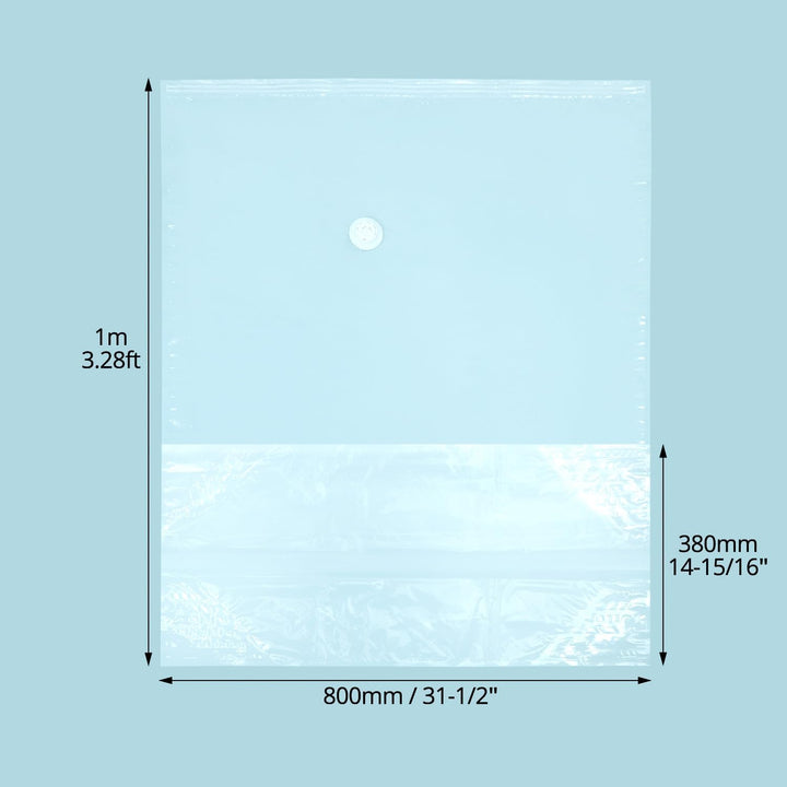 QWORK® 4 Stück Würfel Vakuumbeutel, 80x100x38 cm Extra Grosse Wiederverwendbare Vaccumiertüten, für