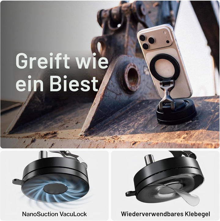 Statik HyperMount (Gen 3) Magnetische Handyhalterung für iPhone und Android | Verbesserte Magnetstär