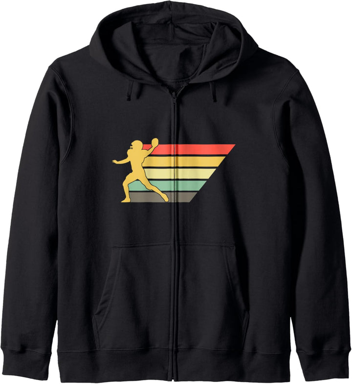 Retro American Football Spieler Geschenk I Vintage Kapuzenjacke