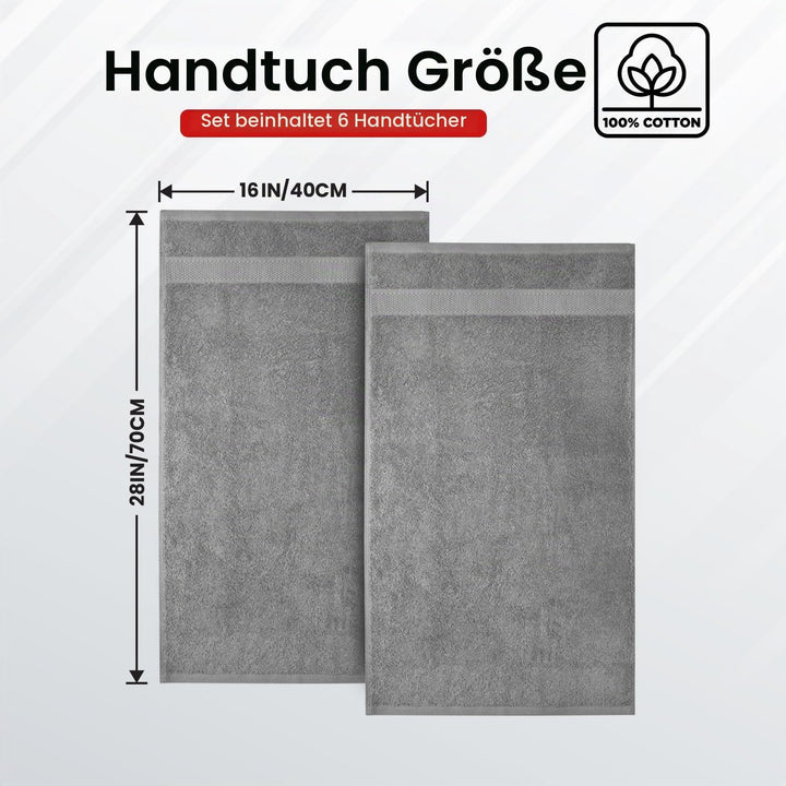 Infinitee Xclusives Premium Handtücher aus 100 % Baumwolle, 40,6 x 71,1 cm, Hotel- und Spa-Qualität,