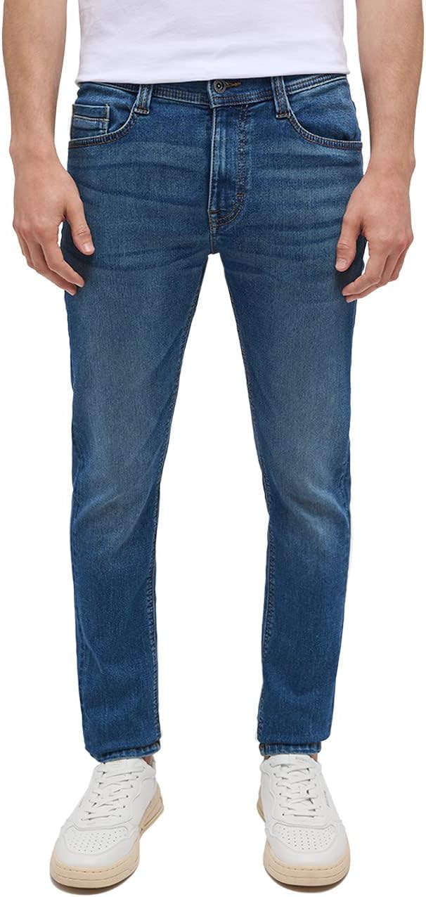 MUSTANG Herren Jeans Hose Style Oregon Slim 29W / 30L Blau, 29W / 30L Blau