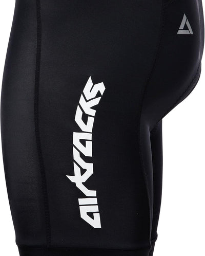 Airtracks Herren Funktions Fahrradhose Kurz mit Trägern Pro Line - Trägerhose Kurz - BIB Radhose - K