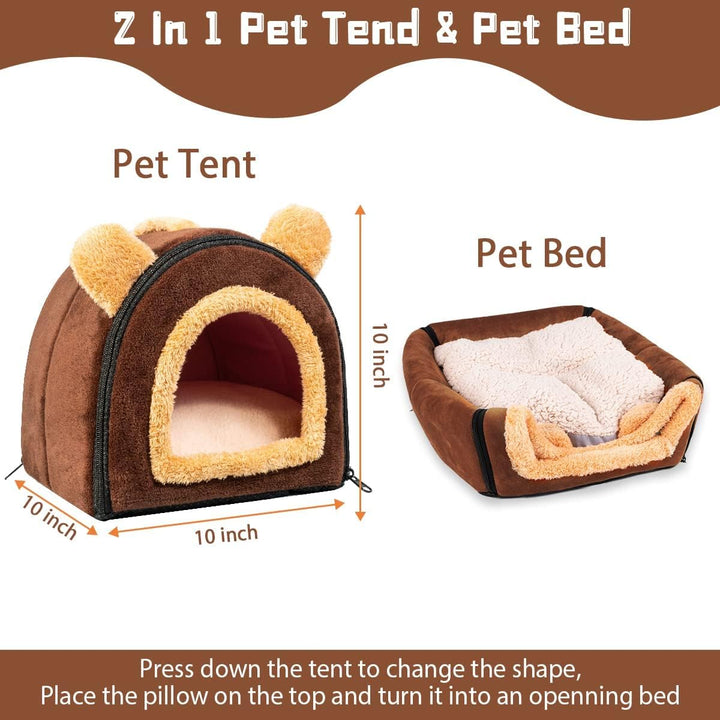 Pantula Meerschweinchen Bett Kuschelhöhle - Höhle Gemütliches gross Hamster Kleintier Bett Versteck