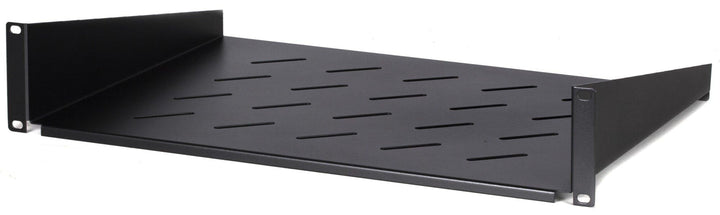 DSIT 19 Zoll 2HE Fachboden für Wandschränke mit Einer Tiefe von 450mm - 350mm Tief - Schwarz 450mm -