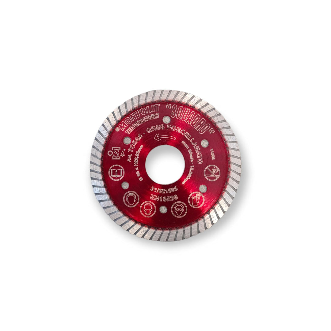 Disco diamantato per gres porcellanato 85mm Art.TCS85 Turmont TCS R Montolit