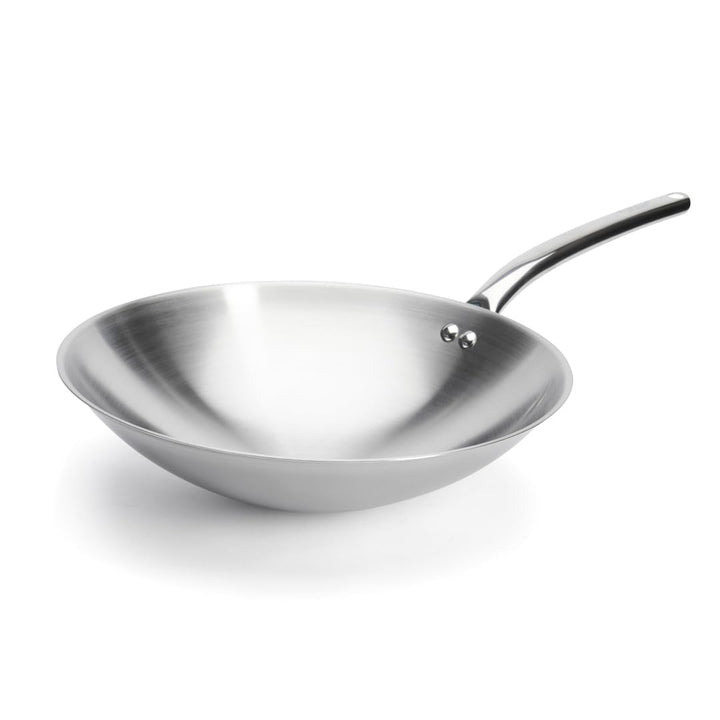 DE BUYER Wok, Edelstahl, Silber, 10 cm
