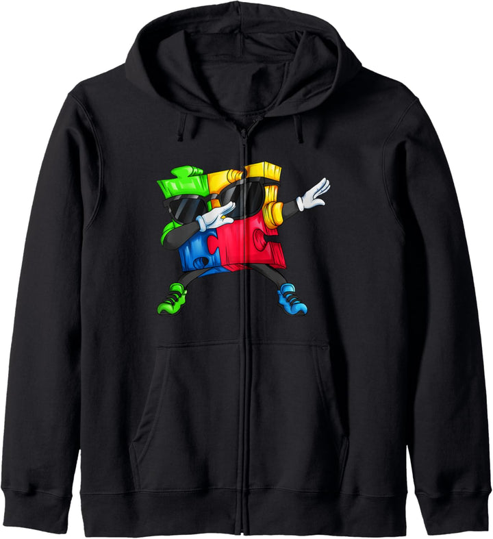 Dabbing Autism Puzzleteil das Dab macht Outfit Kid Mann Frau Kapuzenjacke