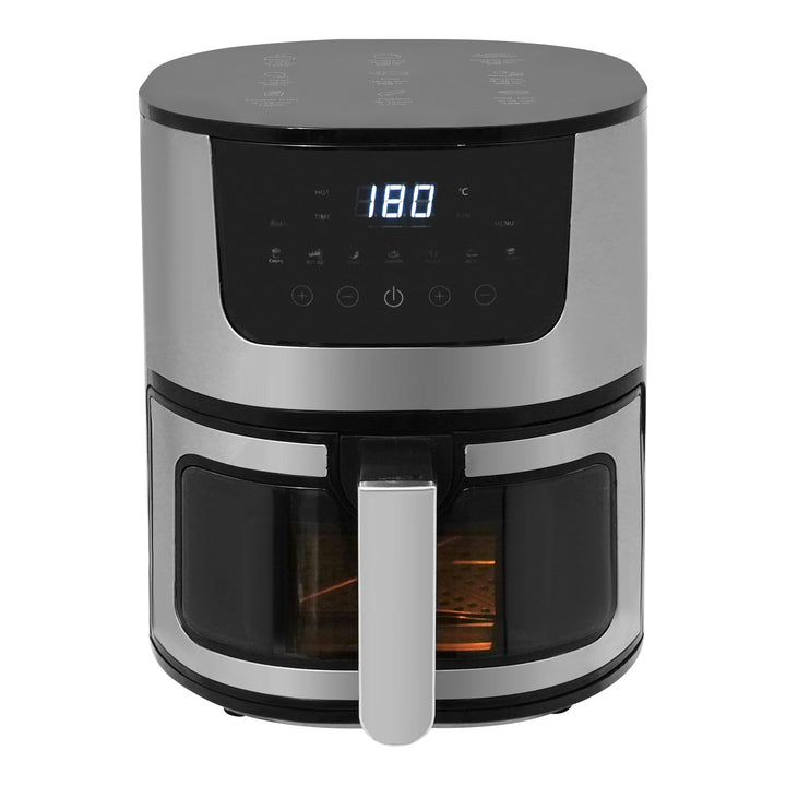 Digitale Heissluftfritteuse 7L Familien Grösse, Airfryer ohne Öl mit Touchdisplay, Timer & 9 Program
