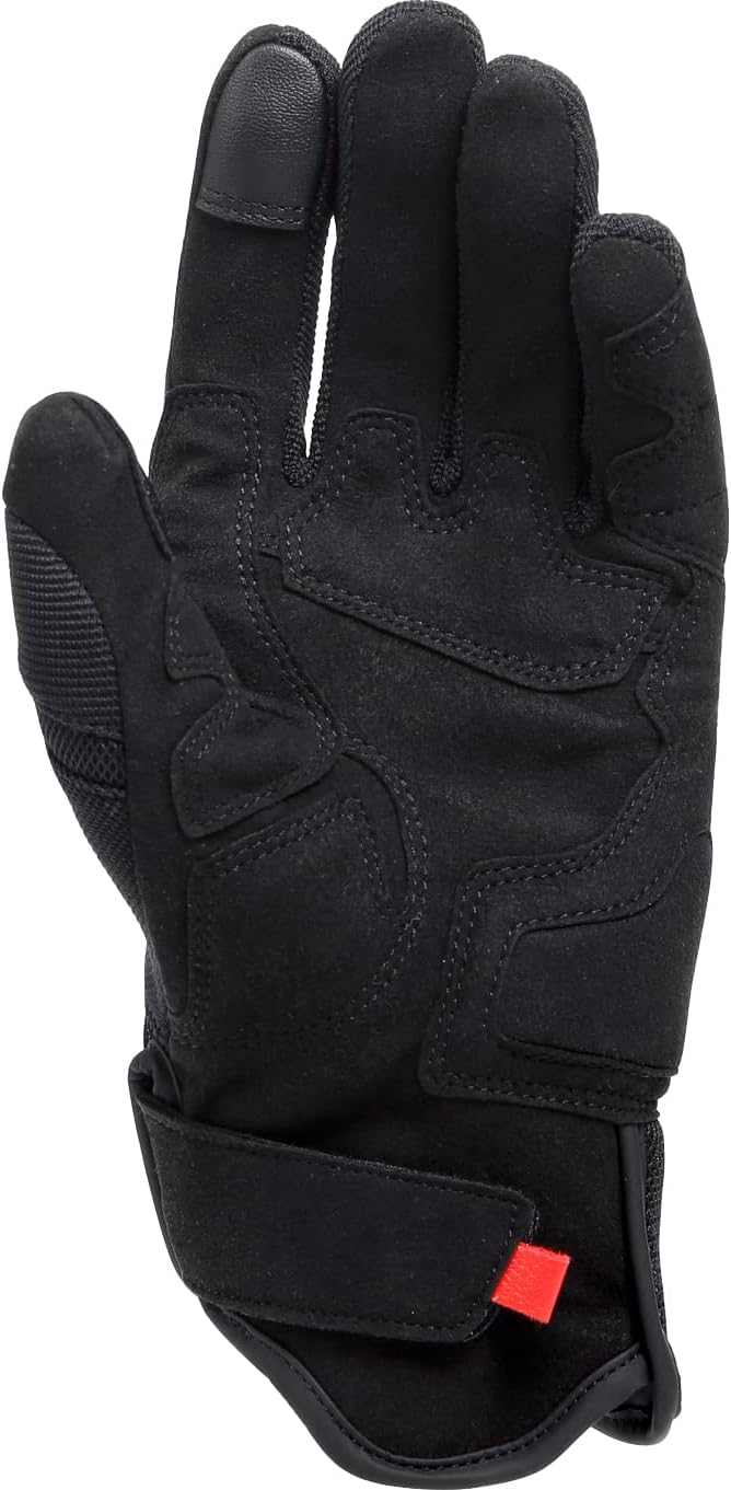 Dainese Mig 3 Air Tex Gloves, Motorradhandschuhe Sommer mit Protektoren, Herren, Schwarz/Fluo-Rot, X