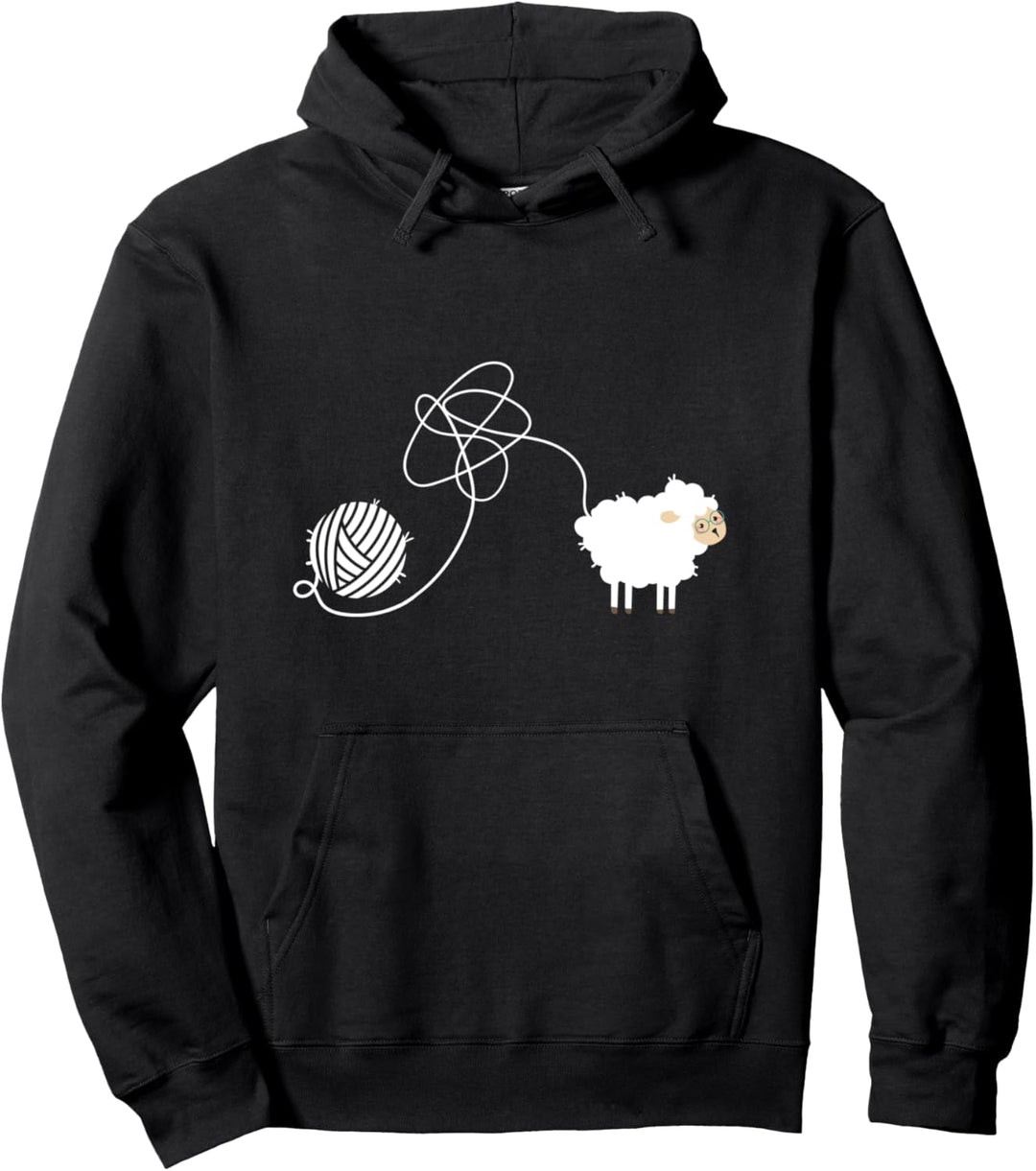 Stricken Und Nähen I Wolle Häkeln I Schaf Pullover Hoodie