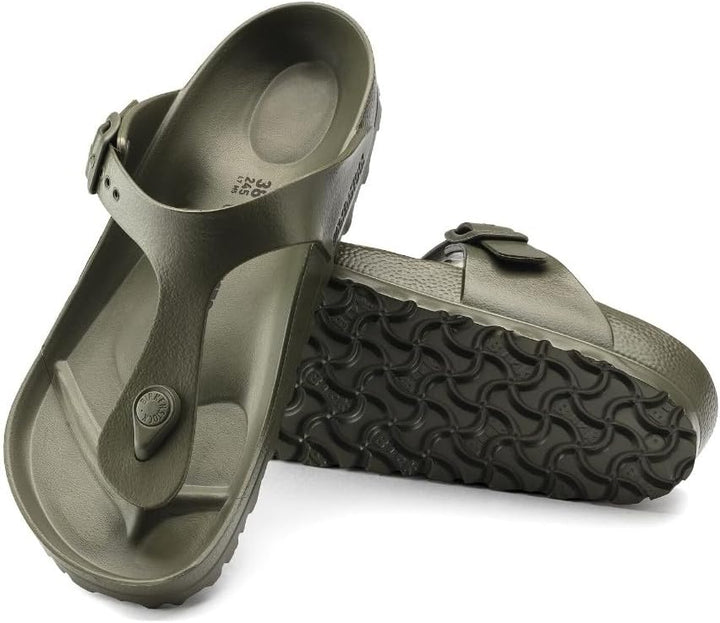 BIRKENSTOCK Unisex-Erwachsene Gizeh FL Zehentrenner 36 EU Khaki, 36 EU Khaki