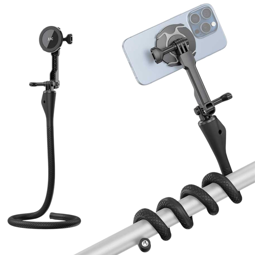 Magnetisches Flexibles Handy Ständer Einbeinstativ für iPhone 17/16/15/14/13/12,Abnehmbarer Monopod