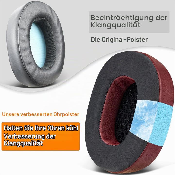 SOULWIT Kühlgel Ersatz Ersatzpolster Polster Ohrpolster für Skullcandy Hesh 3/ANC/Evo &amp; Crusher Wire