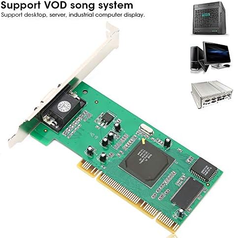 Goshyda Grafikkarte VGA PCI 8MB 32Bit, Desktop-Computerzubehör, Multi-Display für ATI Rage XL, VOD-S