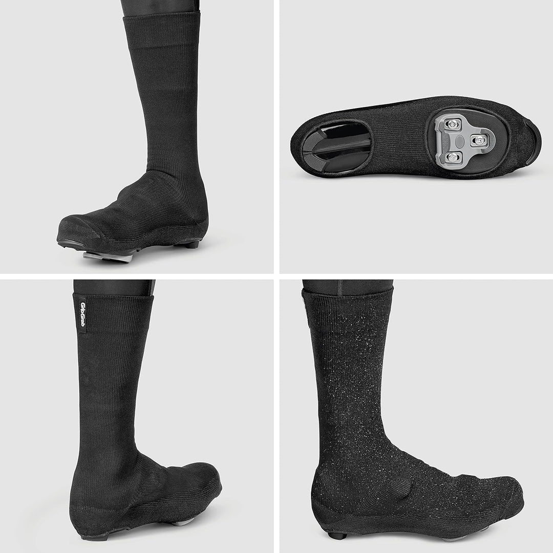 GripGrab Flandrien wasserdichte Gestrickte Rennrad Regenschutz Überschuhe Knitted Aero Radsport Über