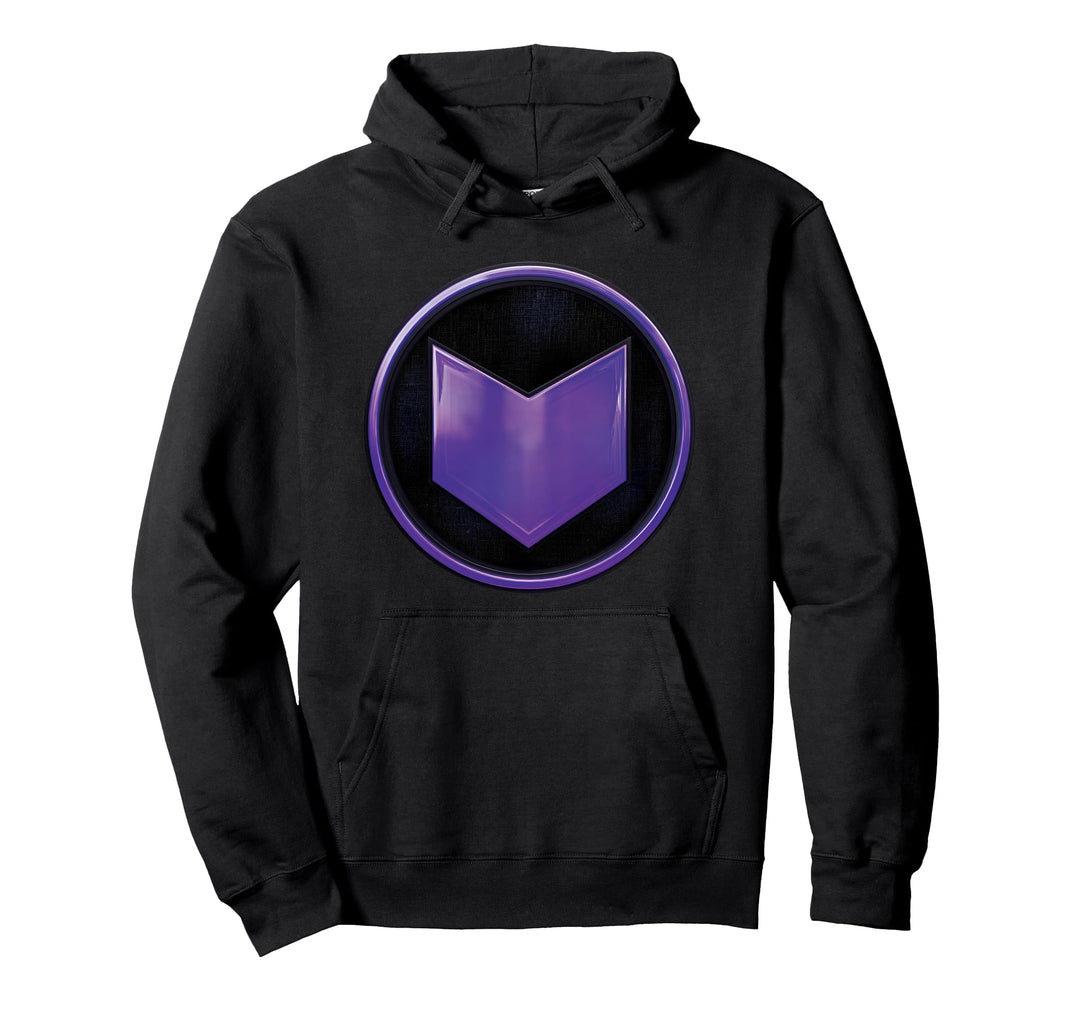 Marvel Hawkeye Purple Arrow Logo Pullover Hoodie