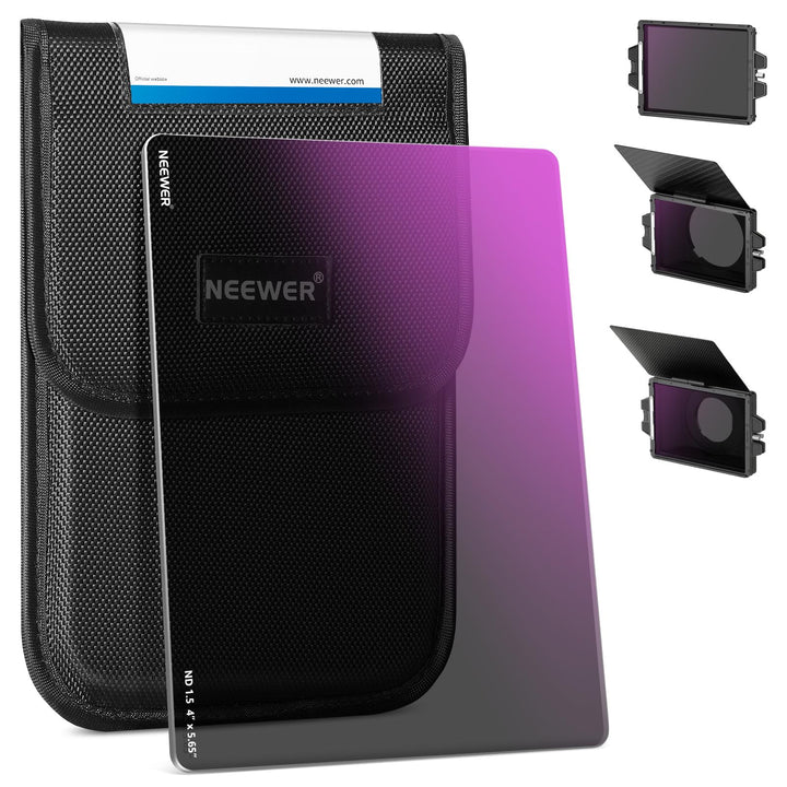 NEEWER ND1,5 (5 Stops) quadratischer ND Filter, 4 x 5,65Zoll, doppelseitiger 30 Multi Nano beschicht